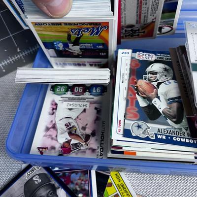 Big Mixed Pile of Cards: Mostly Sports, Football and Baseball, but other oddity Cards too. 