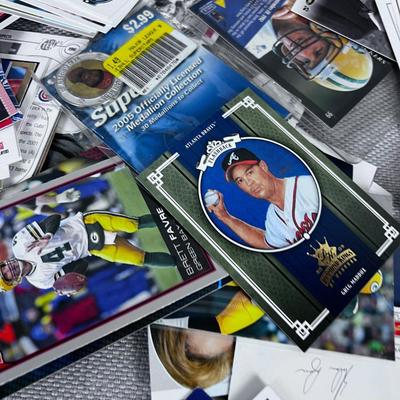 Big Mixed Pile of Cards: Mostly Sports, Football and Baseball, but other oddity Cards too. 