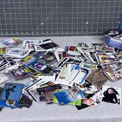 Big Mixed Pile of Cards: Mostly Sports, Football and Baseball, but other oddity Cards too. 
