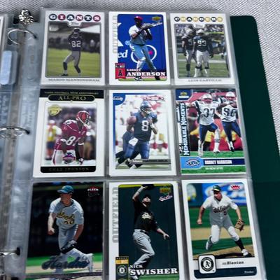 Binder of Football Cards  Not Sure the Years