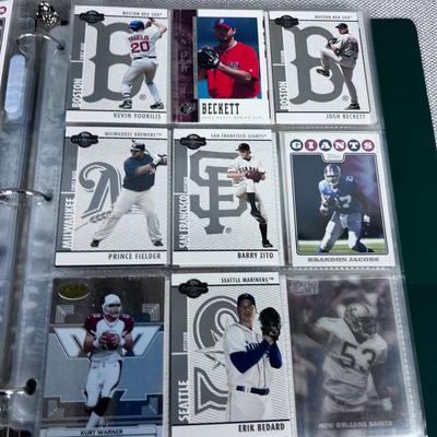 Binder of Football Cards  Not Sure the Years