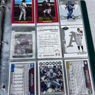 Binder of Football Cards  Not Sure the Years