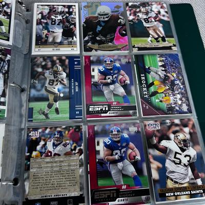 Binder of Football Cards  Not Sure the Years