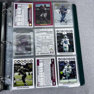 Binder of Football Cards  Not Sure the Years