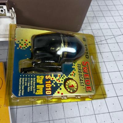 Tackle box and with Tackle and Reels 