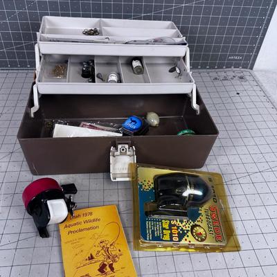 Tackle box and with Tackle and Reels 