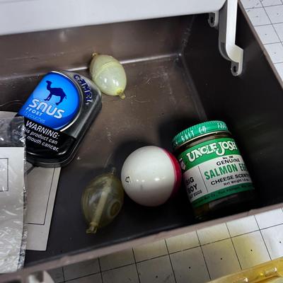 Tackle box and with Tackle and Reels 