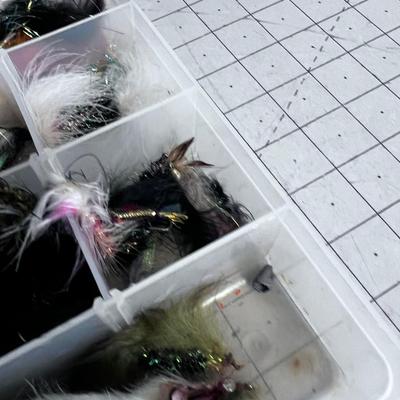 Tackle Box Full of Hand Tied Streamers Mostly and Jigs too 