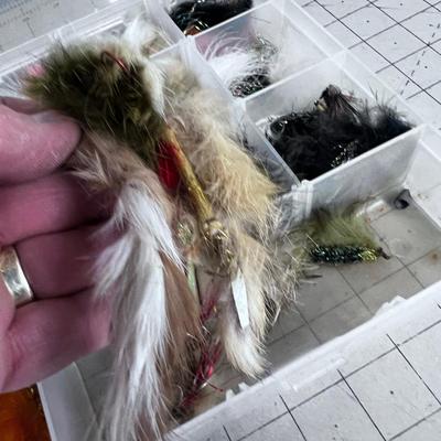 Tackle Box Full of Hand Tied Streamers Mostly and Jigs too 