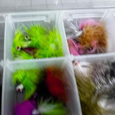 Tackle Box Full of Hand Tied Streamers Mostly and Jigs too 