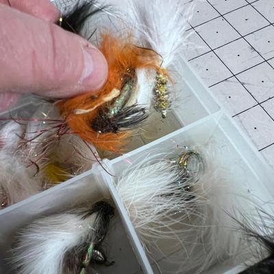 Tackle Box Full of Hand Tied Streamers Mostly and Jigs too 