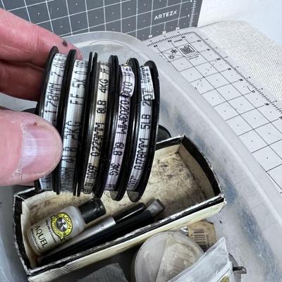 2 Tubs of Mixed Tackles; Hooks, Jigs, Leader