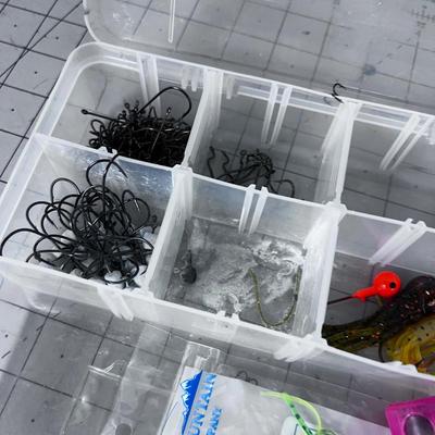 2 Tubs of Mixed Tackles; Hooks, Jigs, Leader