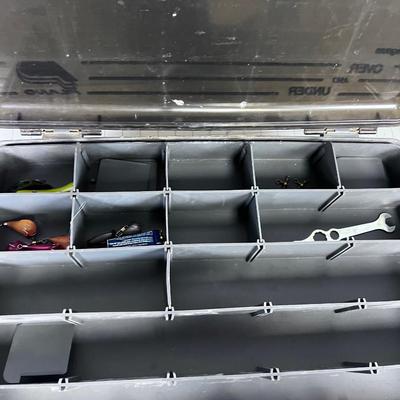 Tackle Box (PLANO Over Under) with Tackle 