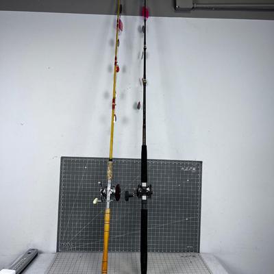 2 Ocean or Trolling Poles with Reels