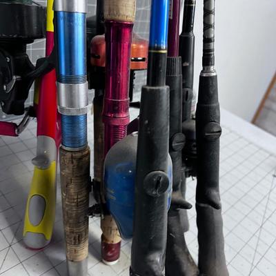 ANOTHER Large Lot of Fishing Poles With Reels included