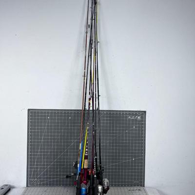 ANOTHER Large Lot of Fishing Poles With Reels included