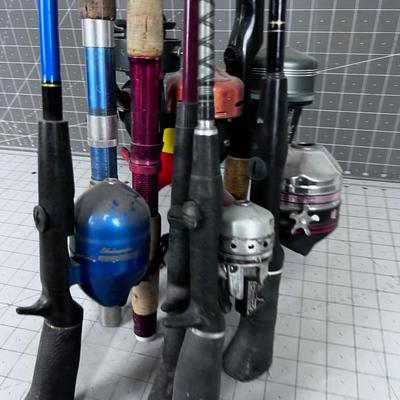 ANOTHER Large Lot of Fishing Poles With Reels included