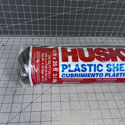 NEW Roll of Black Plastic Sheeting