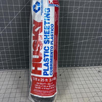 NEW Roll of Black Plastic Sheeting