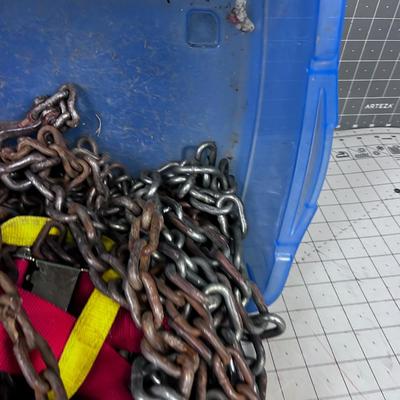 Chain & Straps, Mostly Chain. 