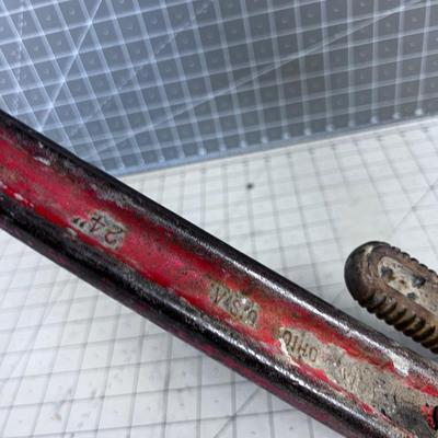 Rigid 24 Inch HEAVY DUTY Pipe Wrench 