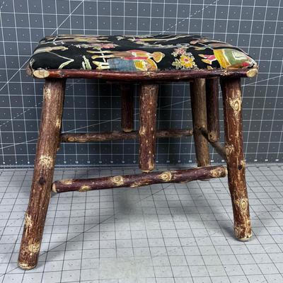 Antique Twig Foot Stool