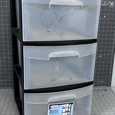 3 Drawer Plastic Chest 