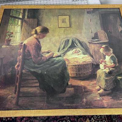 Evert Pieters Print of Mother and Children 