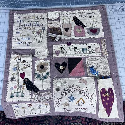Darling Sampler Hand Crafted, Wall Handing 