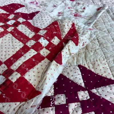 Hand Crafted QUILT Rusty Red 