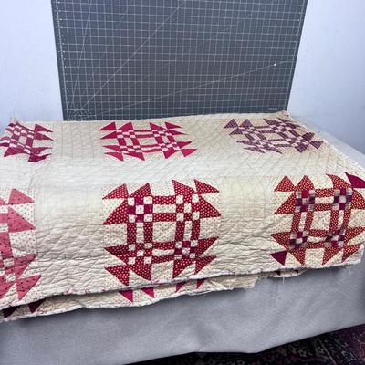 Hand Crafted QUILT Rusty Red 