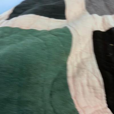 Antique Vintage wool Suit Squares, Dark Materials