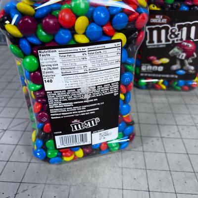 2 Big Jars of M & M's, 3 Pounds 14 oz. NEW  