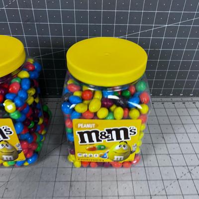 2 Big Jars of PEANUT M & M's, 3 Pounds 14 oz. NEW  