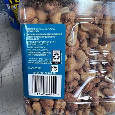 3 New Tubs of Nuts: Peanuts, Cashew and Mixed Nuts 