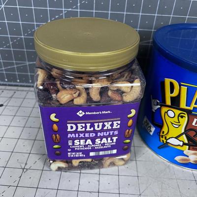 3 New Tubs of Nuts: Peanuts, Cashew and Mixed Nuts 