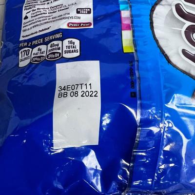 3 Large Bags of Candy: Hershey, Mounds, Almond Joy 