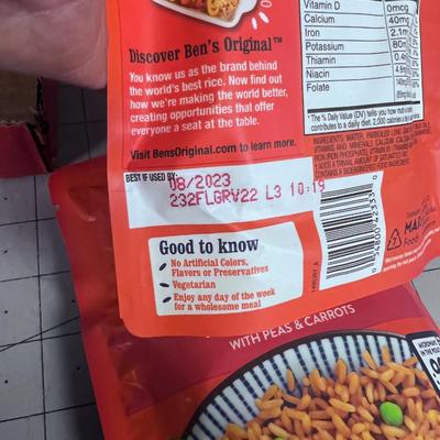 Lots of Uncle Ben RICE Packets Mostly Garden Vegetable Mix 