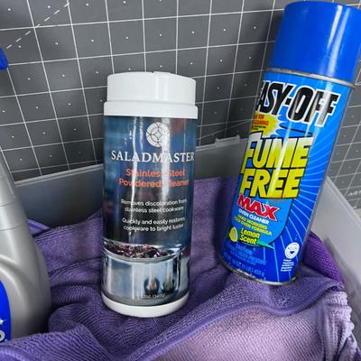 TUB OF CLEANING MOSTLY NEW 