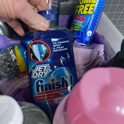 TUB OF CLEANING MOSTLY NEW 