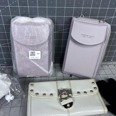 Lot of Lady Things; Scarf, Glove, Wallets, Purse Bags etc.