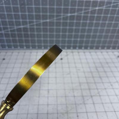 Brass and Leather Handled Magnifying Glass 