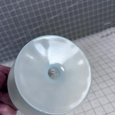 Vintage 1960's Bar Ware, Blue Frosted with Gold Rim NEAT!!!
