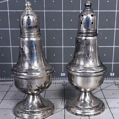 Sterling Silver Weighted Salt & Pepper 