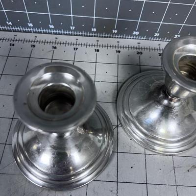 Weighted Sterling Silver Candle Sticks 