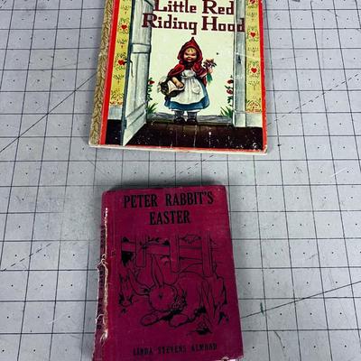 Antique Children's Books; Little Red Riding Hood & Peter Rabbit