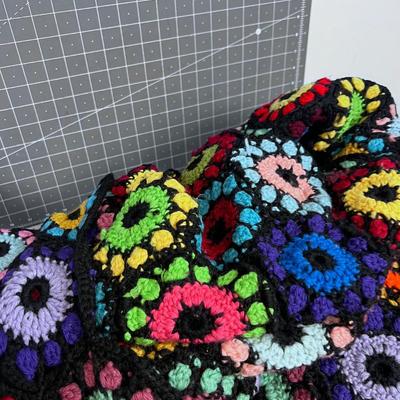 3 Crocheted Afghans VINTAGE!!