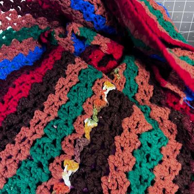 3 Crocheted Afghans VINTAGE!!