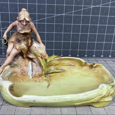 Royal Dux Yellow Dish, (Soap Dish) 